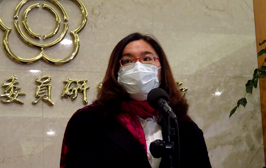 ▲國民黨團首席副書記長陳玉珍呼籲黨中央應開大門走大路，修改規則讓趙少康能參選主席。　（圖／記者呂炯昌攝.2021.01.18）