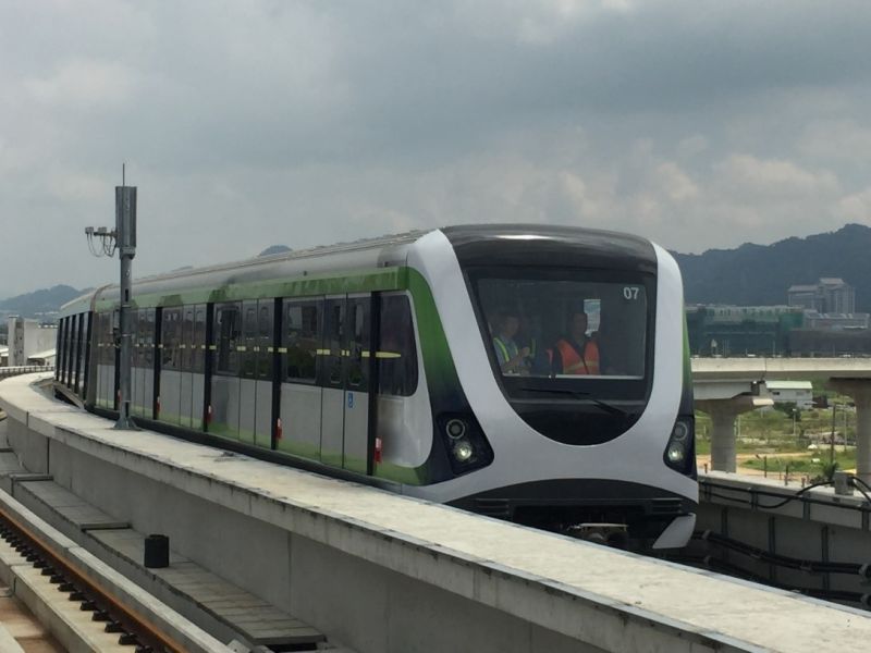 ▲不少網友認為台中捷運可能是目前最沒用的捷運系統。(圖/柳榮俊攝2021.1.19)