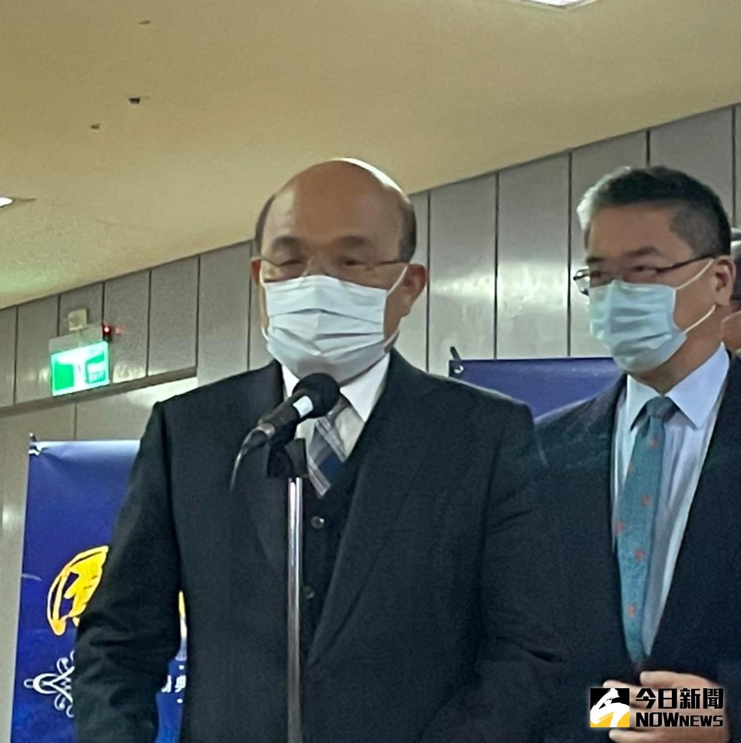 ▲行政院長蘇貞昌今日受訪時認為，「證據到哪裡就辦到哪裡，以彰顯司法的正義！」（圖/ 記者陳志仁攝，2021.01.19）