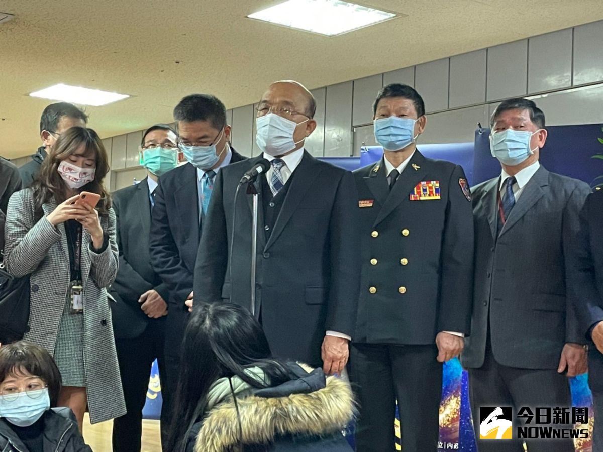 ▲行政院長蘇貞昌今(19)日表示，張景森應該不是這個意思，只是希望更好。（圖/ 記者陳志仁攝，2021.01.19）