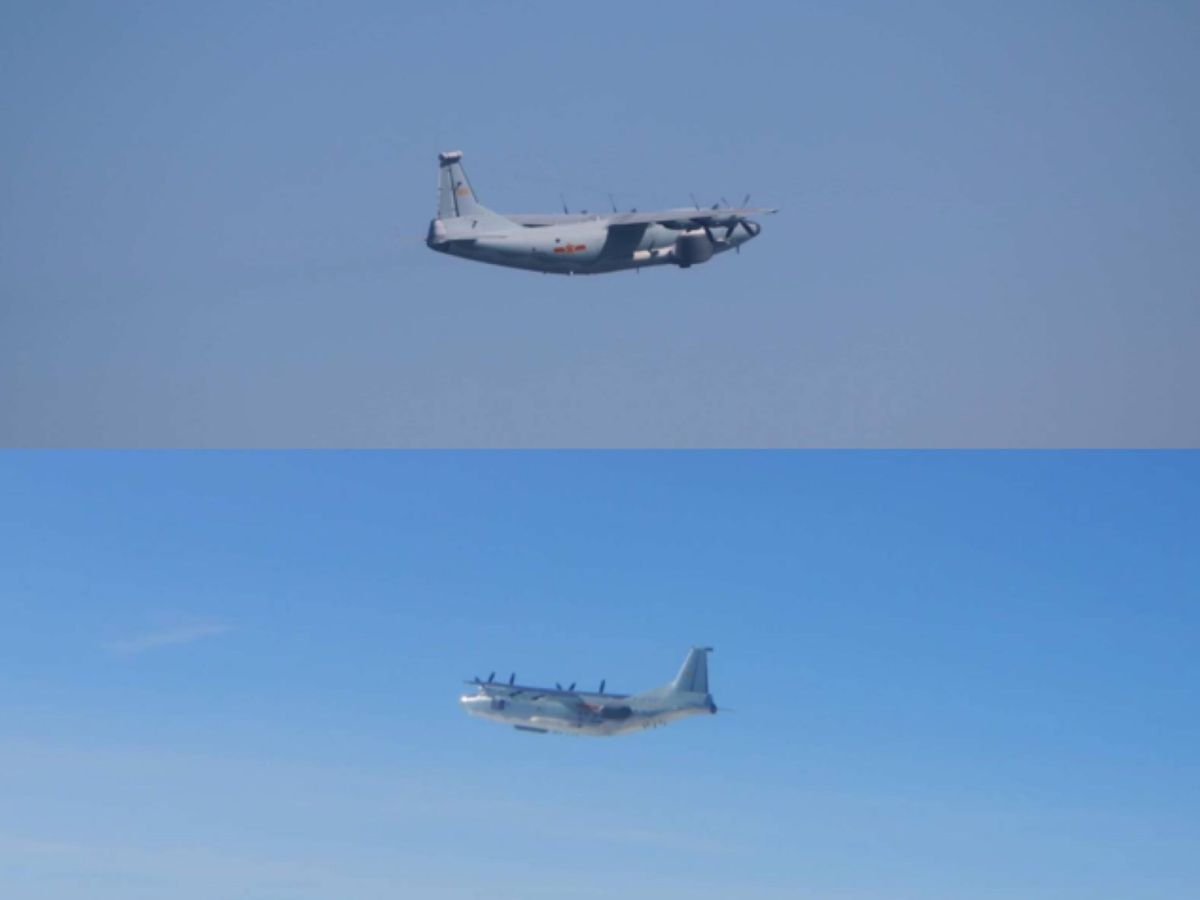 ▲國防部19日證實，又有2架共機擾台。（圖／國防部提供）