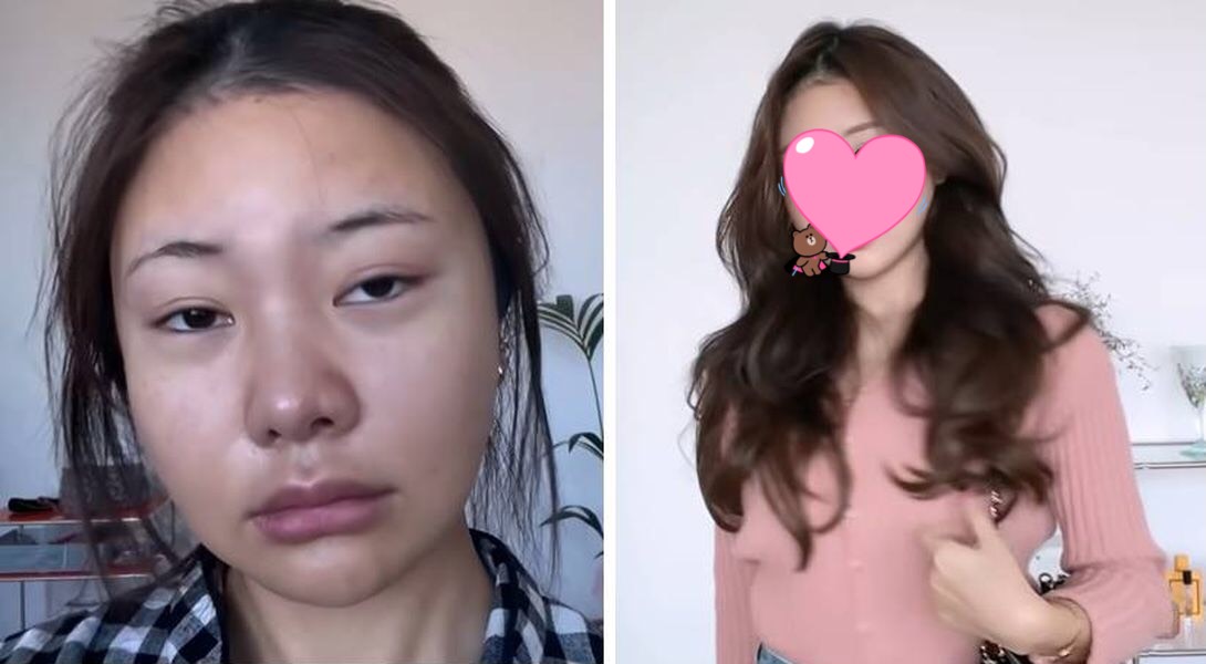▲趙孝珍模仿《女神降臨》化妝術，變身女主角。（圖／趙孝珍YT）
