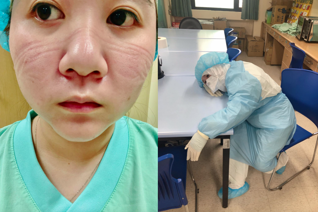 ▲一名男網友在臉書發文，提到自己的太太是桃園醫院護理師，並表示「老婆醫護人員我驕傲、我以妳為榮」。（圖／原PO授權提供）