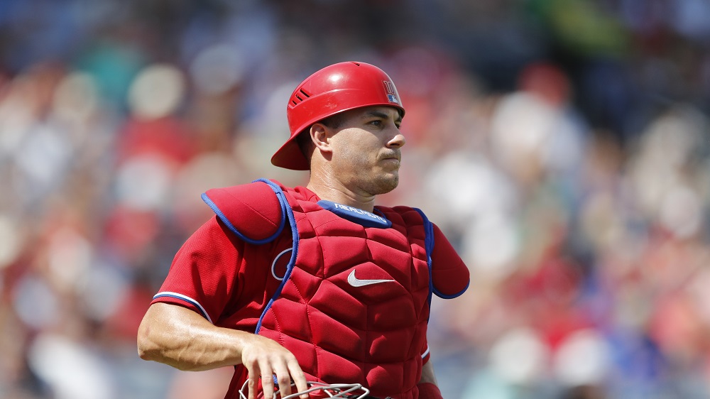 ▲費城人捕手J.T. Realmuto。（圖／美聯社／達志影像）