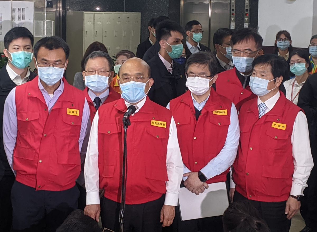 ▲對於外界質疑防疫有多頭馬車，行政院長蘇貞昌說是誤會一場。（圖／記者鄭宏斌攝，2021.01.27）