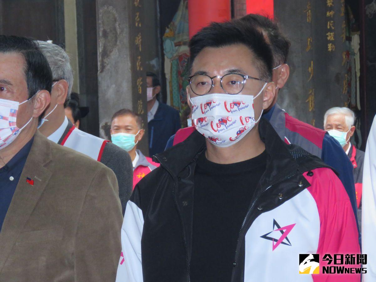 ▲江啟臣質疑，蔡其昌的備用說，是否代表台灣的發電或供電有問題嗎？（圖/記者陳志仁攝，2021.01.27）