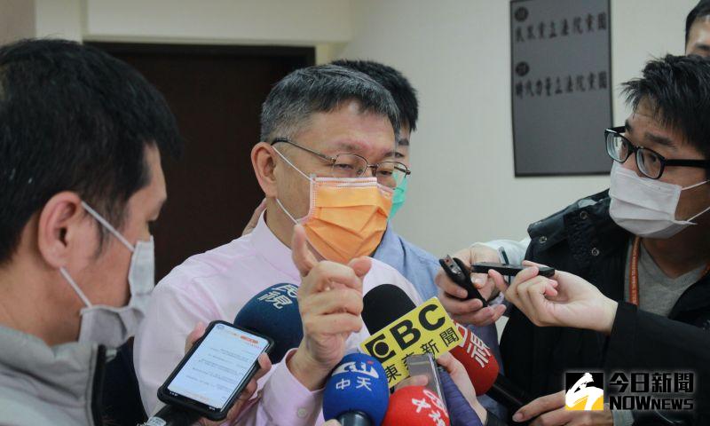 ▲台北市長柯文哲27日接受訪問時，表示如果1000例確診在醫院，大概就一定要封城，不然會超過醫院處理能量。（圖／記者丁上程攝,2021.1.27）