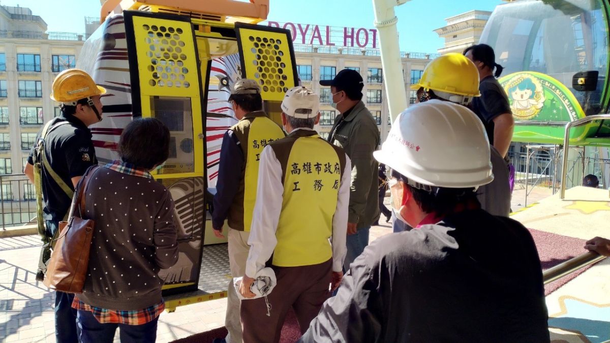 ▲高市工務局針對7處列管設置機械遊樂園進行檢查，確保春節期間民眾遊樂安全。（圖/高市工務局提供）