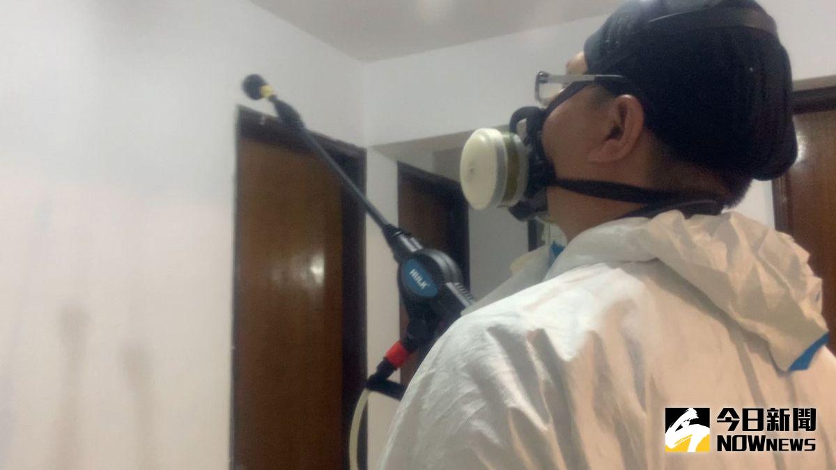 ▲《NOWnews今日新聞》直擊命案清潔師工作現場。（圖／記者劉雅文拍攝）