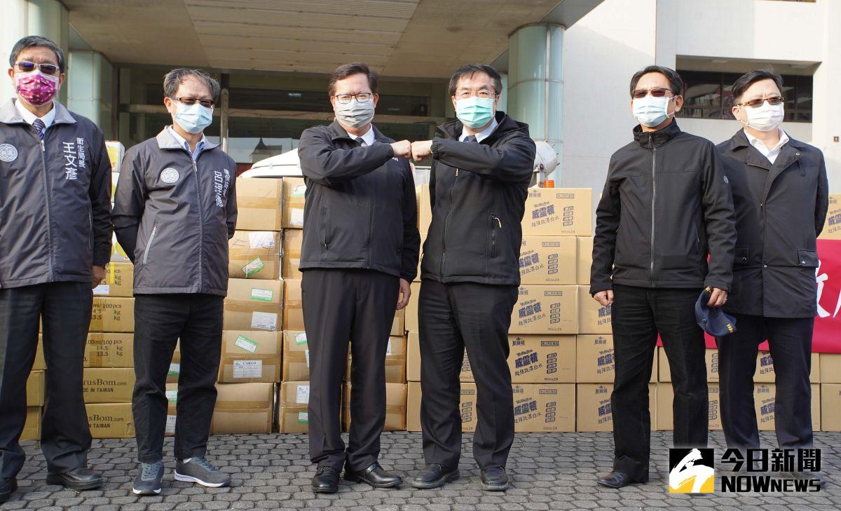 ▲鄭文燦說黃偉哲是他最好的朋友，感謝黃體現風雨故人來、患難見真情的精神。（圖／記者李春台攝, 2021.01.29）