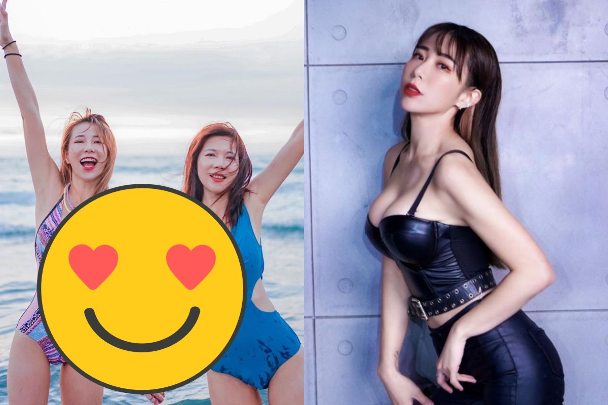 ▲梓梓（右圖）與媽媽一起穿上比基尼，惹火亮相。（圖／梓梓 IG）