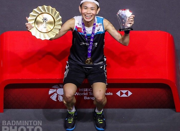 ▲戴資穎成功復仇馬琳,奪下生涯第3座年終賽冠軍。(圖/Badminton