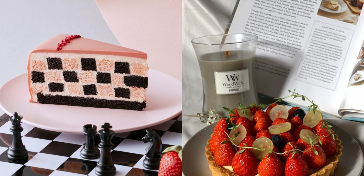 ▲草莓季強勢回歸！棋格蛋糕、千層、生乳塔粉嫩療癒～草莓控準備開吃。（圖／Lady M提供、三文鳥甜點巢FB）