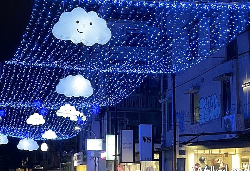 ▲台北東區新夜景！5個隱藏版打卡點「雲朵星空」拍出IG網美照，期間限定「東區漫步在雲端」打造最美台北夜景。（圖／TaipeiWalker）