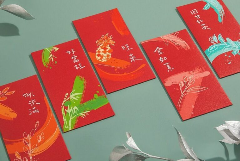 ▲23.5ﾟN 北緯研製 好運植植來紅包袋 | Red envelope designed by 23.5 °N(Courtesy of Pinkoi)