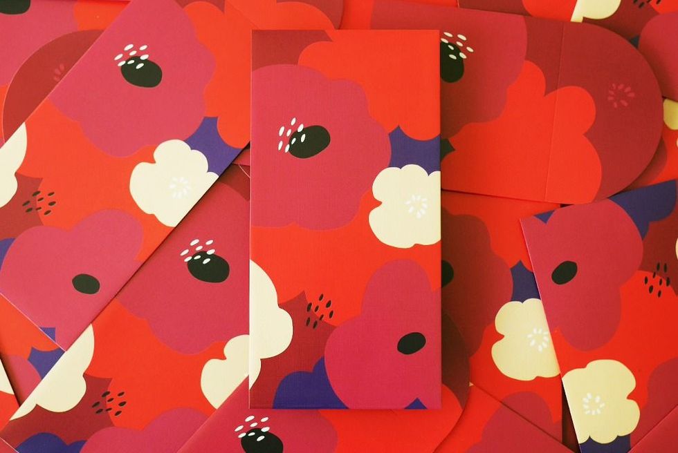 ▲GuGu 萬紫千紅紅包袋 | Red envelope designed by GuGu(Courtesy of Pinkoi)