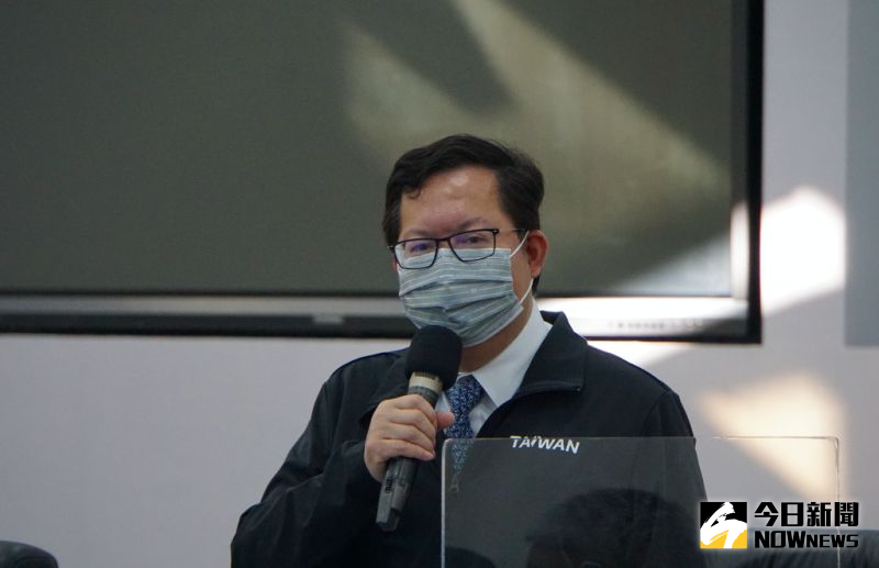 ▲桃園市長鄭文燦1日上午主持完防疫會議,會後表示將立即全桃第二輪消毒。(圖/記者呂炯昌攝。2021.02.01)