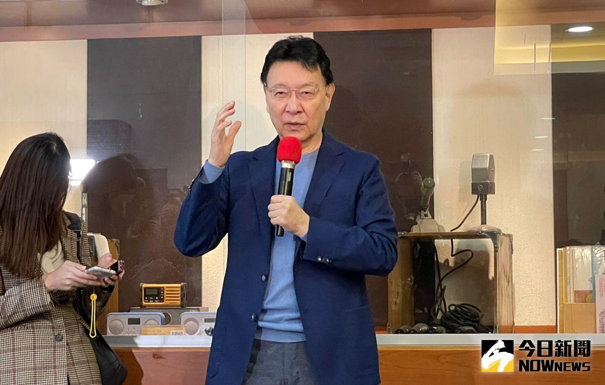 ▲中廣董事長趙少康1日上午出面宣布以填表申請恢復國民黨籍，並直言是因為韓國瑜要他出來選黨主席。（圖／記者陳明安攝,2021.2.1）