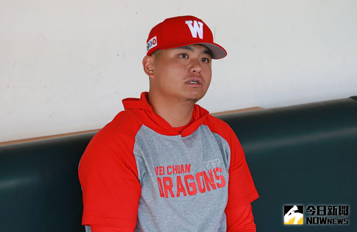 ▲胡智為近期春訓隨味全龍一起練球。（圖／記者葉政勳攝 , 2021.02.01）