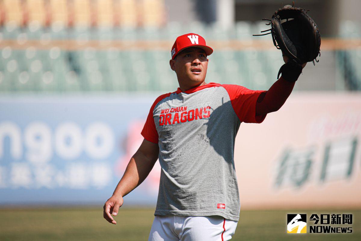 ▲前旅美捕手吉力吉撈．鞏冠（朱立人）。（圖／記者葉政勳攝 , 2021.02.01）