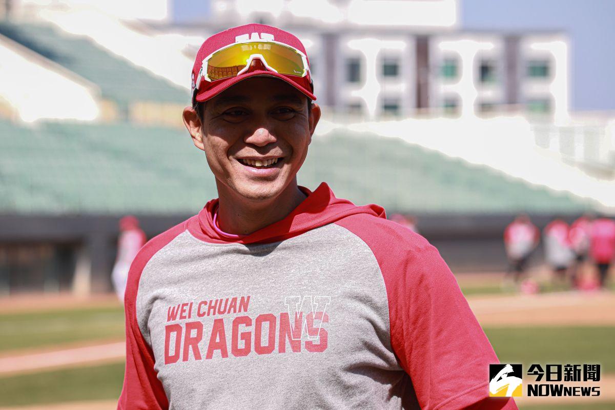 ▲曾陶鎔出席味全龍隊春訓開訓典禮。（圖／記者葉政勳攝 , 2021.02.01）