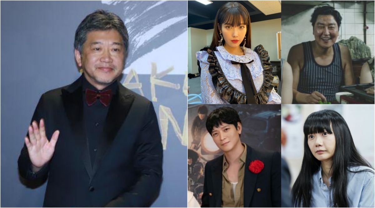 ▲IU（右圖左上起）宋康昊、姜棟元、裴斗娜等大咖將是是枝裕和（左）新片要角。（圖／資料照、Netflix、CatchPlay、車庫娛樂）