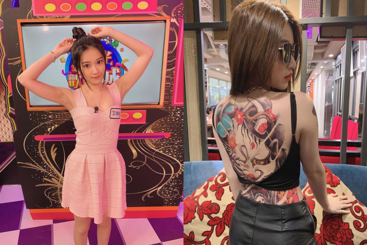 ▲艾瑞絲化身黑道參加尾牙。（圖／艾瑞絲IG） 