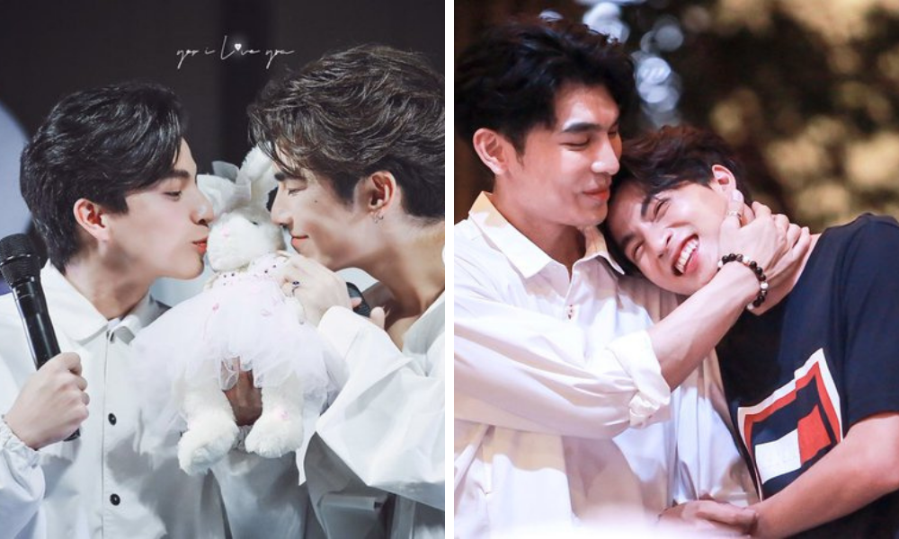 ▲Mew-Gulf 是當紅的泰劇CP，兩人在BL劇《與愛同居》（TharnType）中飾演一對大學室友情侶而爆紅。（圖／翻攝自推特）