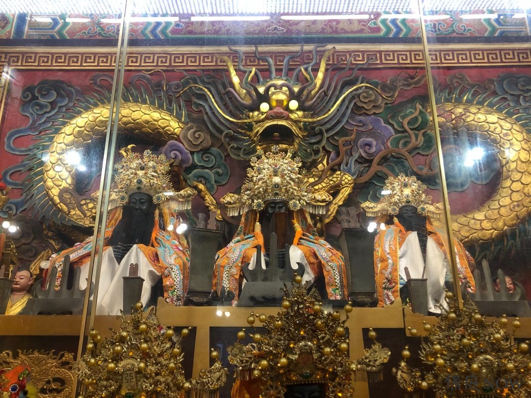 ▲台北府城隍與保庇NOW攜手線上點燈。（圖／記者連宜方攝）