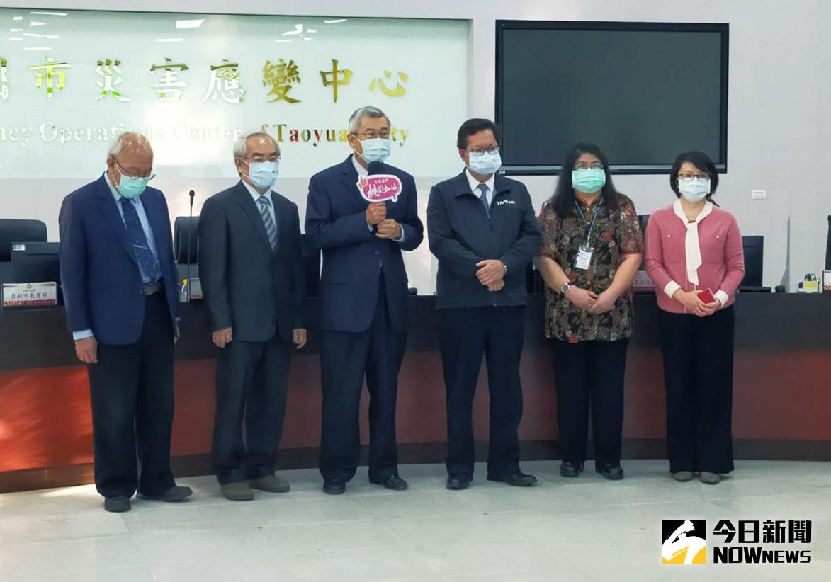 ▲張煥禎今天特別澄清「我們絕對不是那家醫院」，就連市長鄭文燦也相挺表示，「聯新就是聯新，不是那家醫院」。（圖／記者李春台攝, 2021.02.04）