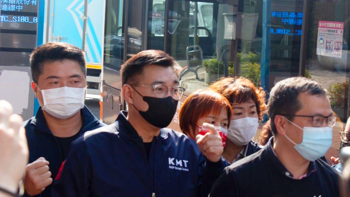 ▲趙少康懷疑國民黨「有內奸」，洩密給自由時報做負面報導，黨主席江啟臣５日在台中斬釘截鐵表示，國民黨沒有內奸。（圖／國民黨提供）