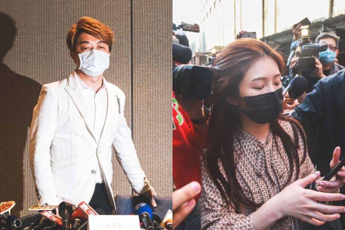 ▲雞排妹（右）自曝堅持去翁立友（左）記者會原因。（圖／記者葉政勳攝 , 2021.02.05） 