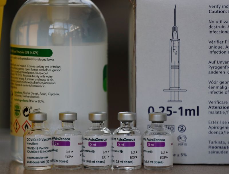▲阿斯特捷利康(AZ)疫苗的血栓疑雲持續延燒，丹麥宣布停用，挪威公衛局也建議暫停施打。資料照。（圖／美聯社／達志影像）