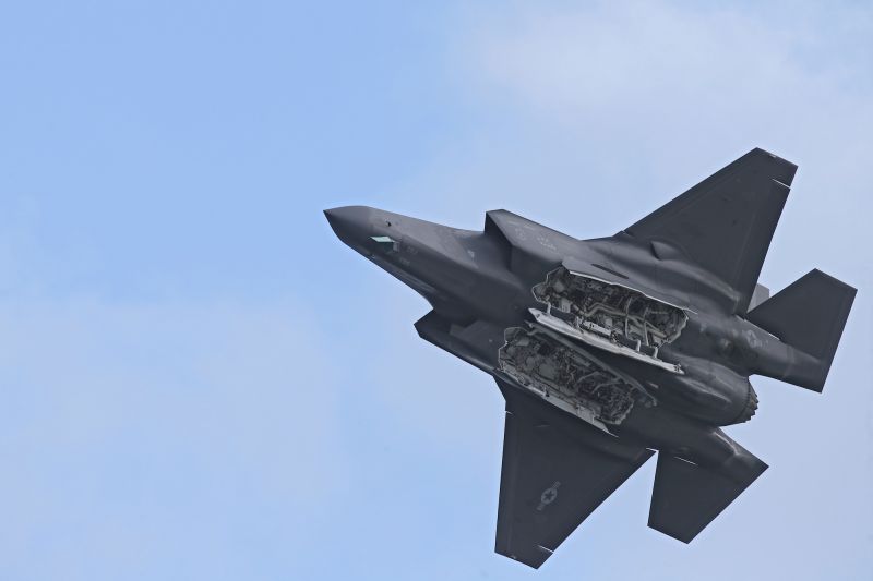 ▲F-35戰機在模擬戰中展現驚人戰力。(圖/美聯社/達志影像)