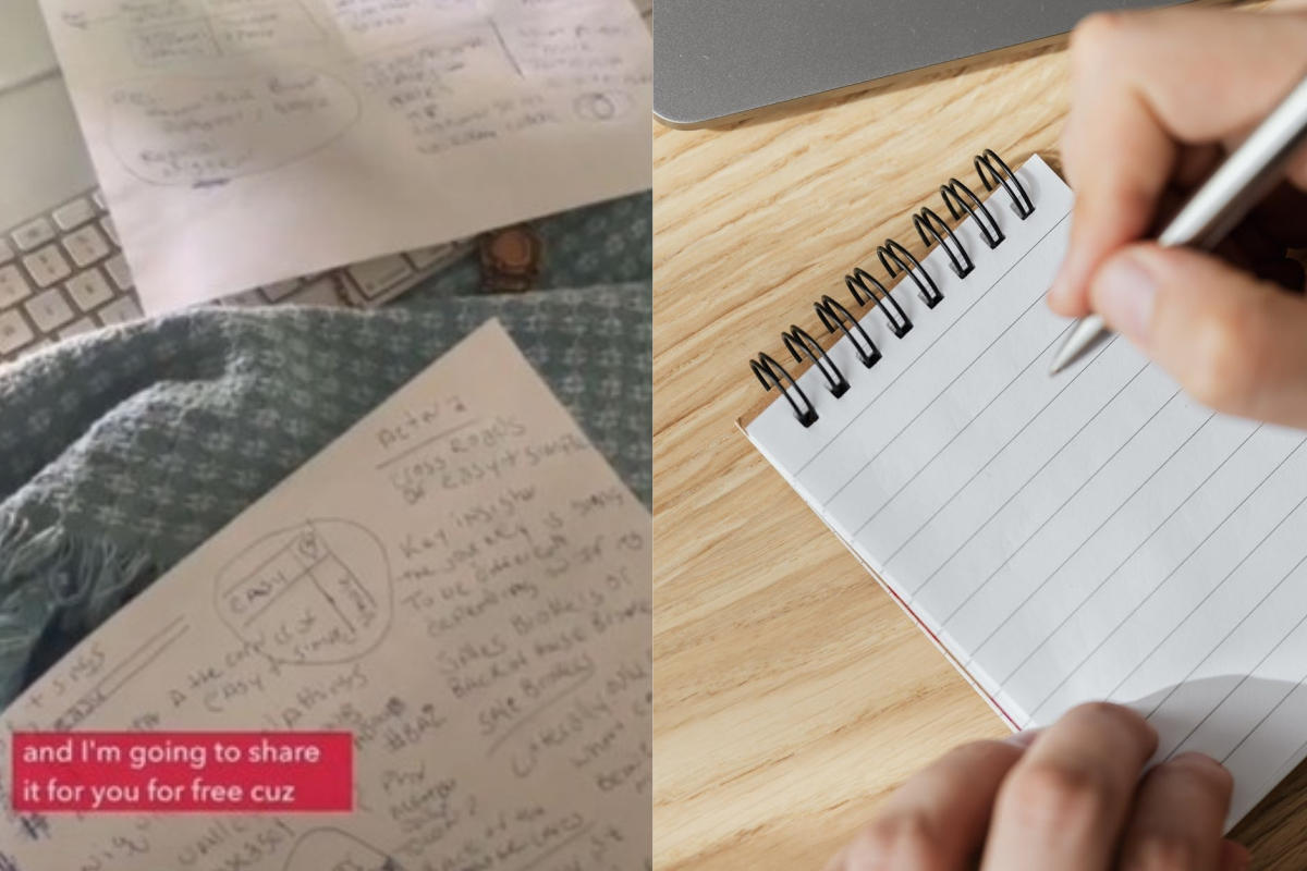 ▲有網友分享助眠妙招，只需要「一隻筆、一張紙」就能有效預防失眠。（示意圖／翻攝自《@praisebeprepared》TikTok及《pexels》 ）