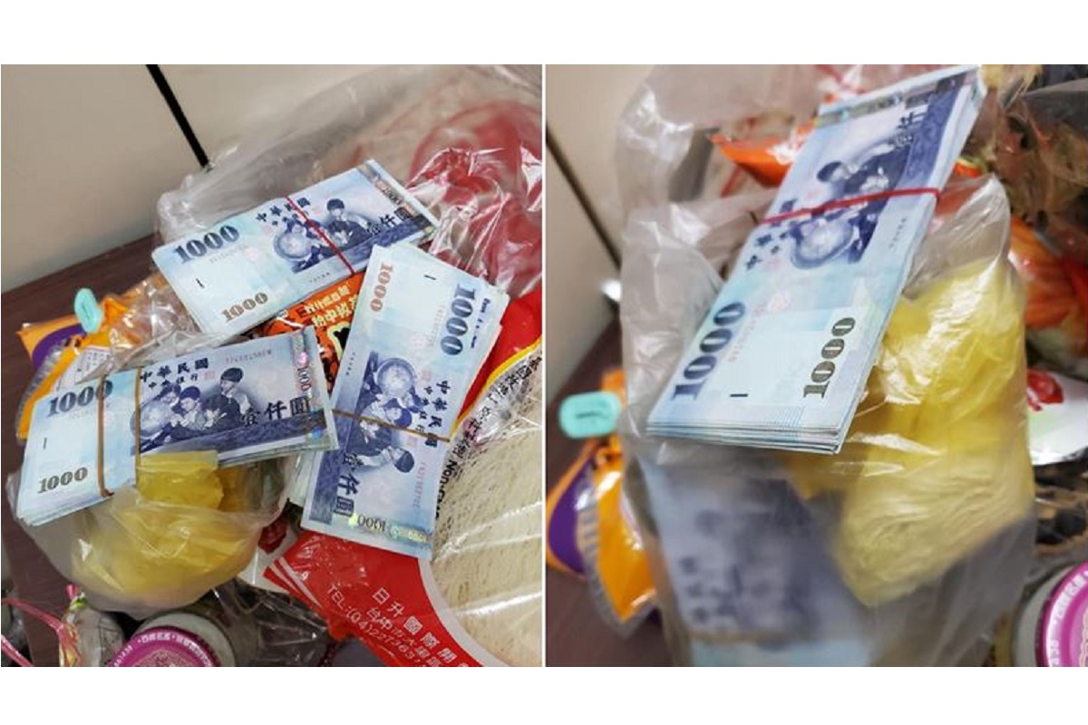 ▲有女網友透露，自己最近在大掃除時意外挖出「成堆千鈔山」，讓她內心雀躍不已，怎料「真相」曝光後卻傻眼了，根本是空歡喜一場。（合成圖／翻攝自臉書社團《爆廢1公社》）