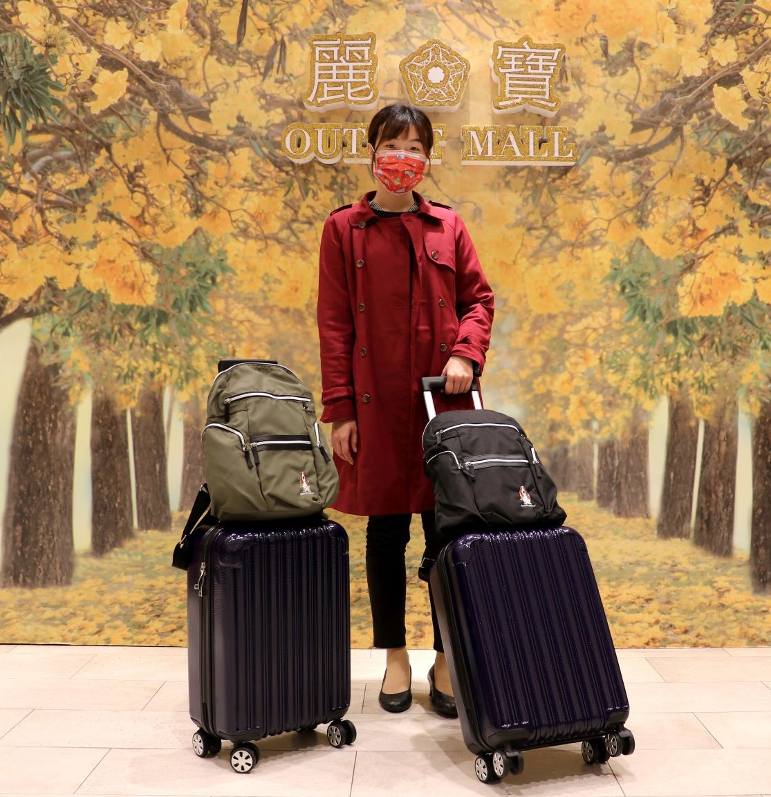 ▲麗寶Outlet搶國旅商機，大年初一首推福袋吸客，限量「一卡行李箱」等你試手氣。（圖／麗寶outlet提供）   