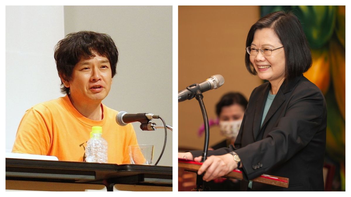 ▲奈良美智15日晚間抵台後，連續發文稱許台灣防疫措施嚴謹，蔡英文總統也致信表達歡迎之意。（圖／翻攝維基百科、總統府相簿）