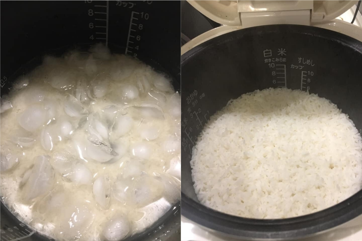 ▲有網友分享煮飯的小訣竅，可以讓米粒Q彈又好吃。（圖／翻攝自《廚藝公社》 ）