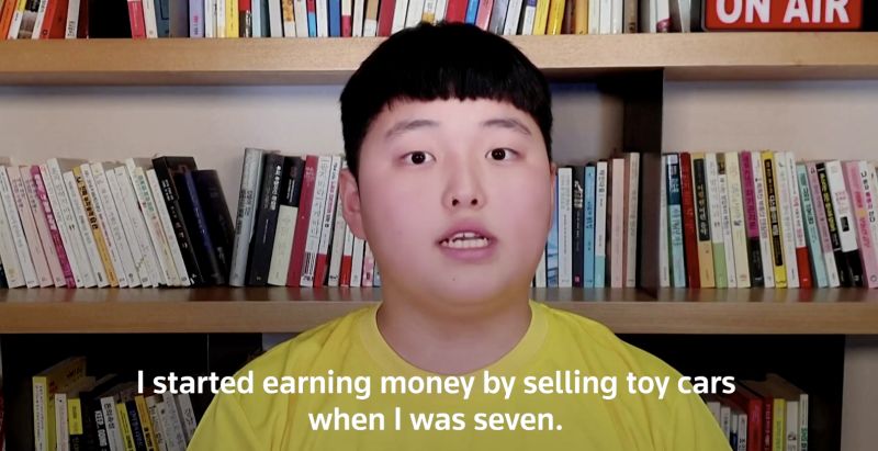 ▲權俊表示，從七歲起他就以販售玩具車來存下更多錢。(圖／翻攝路透）