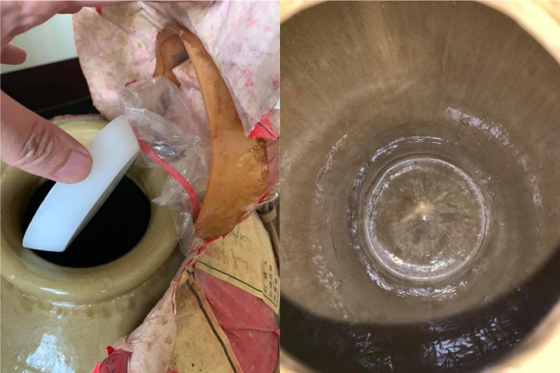 ▲開封後發現酒已全部蒸發。(圖/翻攝爆怨公社臉書)