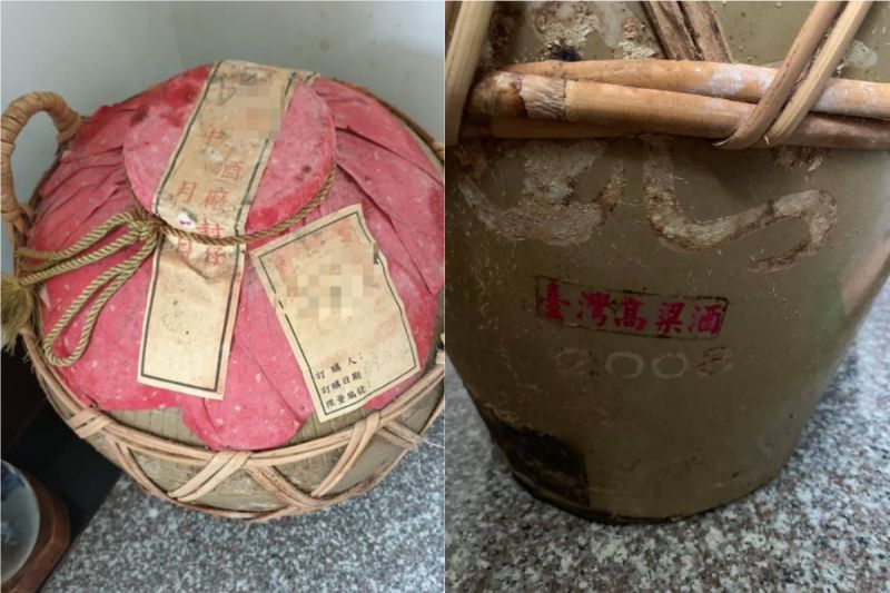 ▲原PO爸爸民國99年買了一甕高粱當作退休紀念。(圖/翻攝爆怨公社臉書)