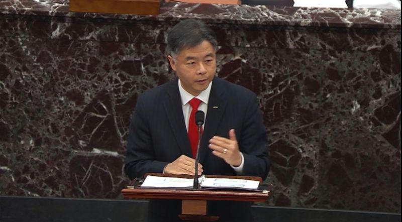 ▲ 民主黨聯邦眾議員劉雲平與多名其他黨派議員，發布賀年影片肯定台美友誼。（圖／美聯社／達志影像）
