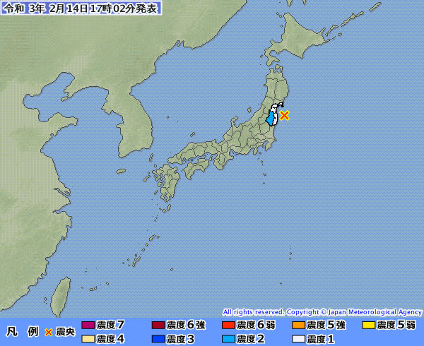 日本東北不斷傳出餘震　福島發生規模5.2、4.3地震
