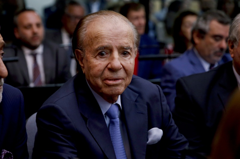 ▲阿根廷前總統孟年（Carlos Menem）在布宜諾斯艾利斯一家醫院辭世，享耆壽90歲。資料照。（圖／美聯社／達志影像）
