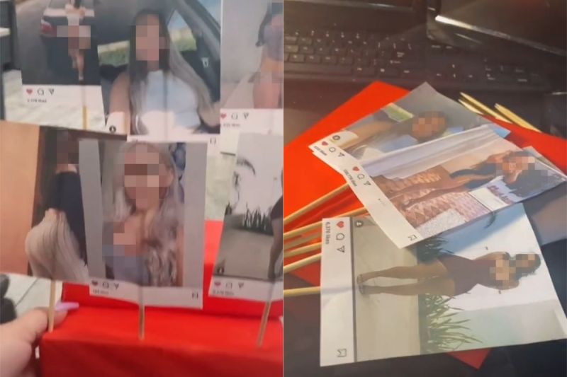▲原PO解釋,這些照片其實都是被男友按過讚的女性自拍照。(圖/翻攝自《@gr93la》TikTok