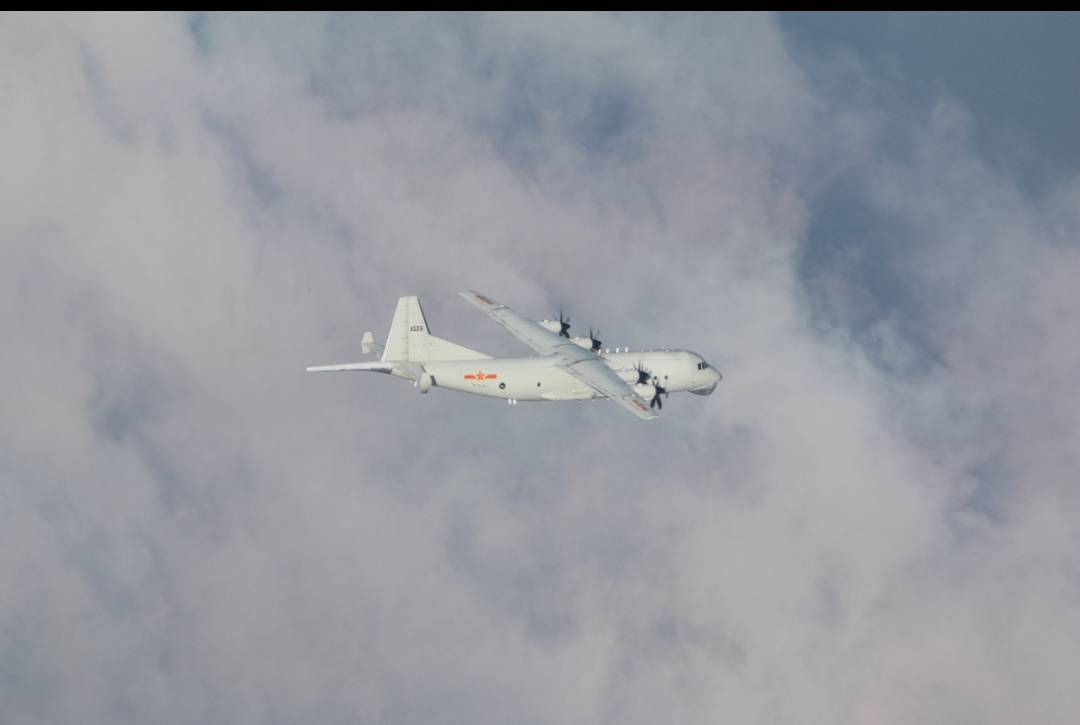 ▲國防部今（16）日證實又有1架次共機擾台。圖為運8反潛機。