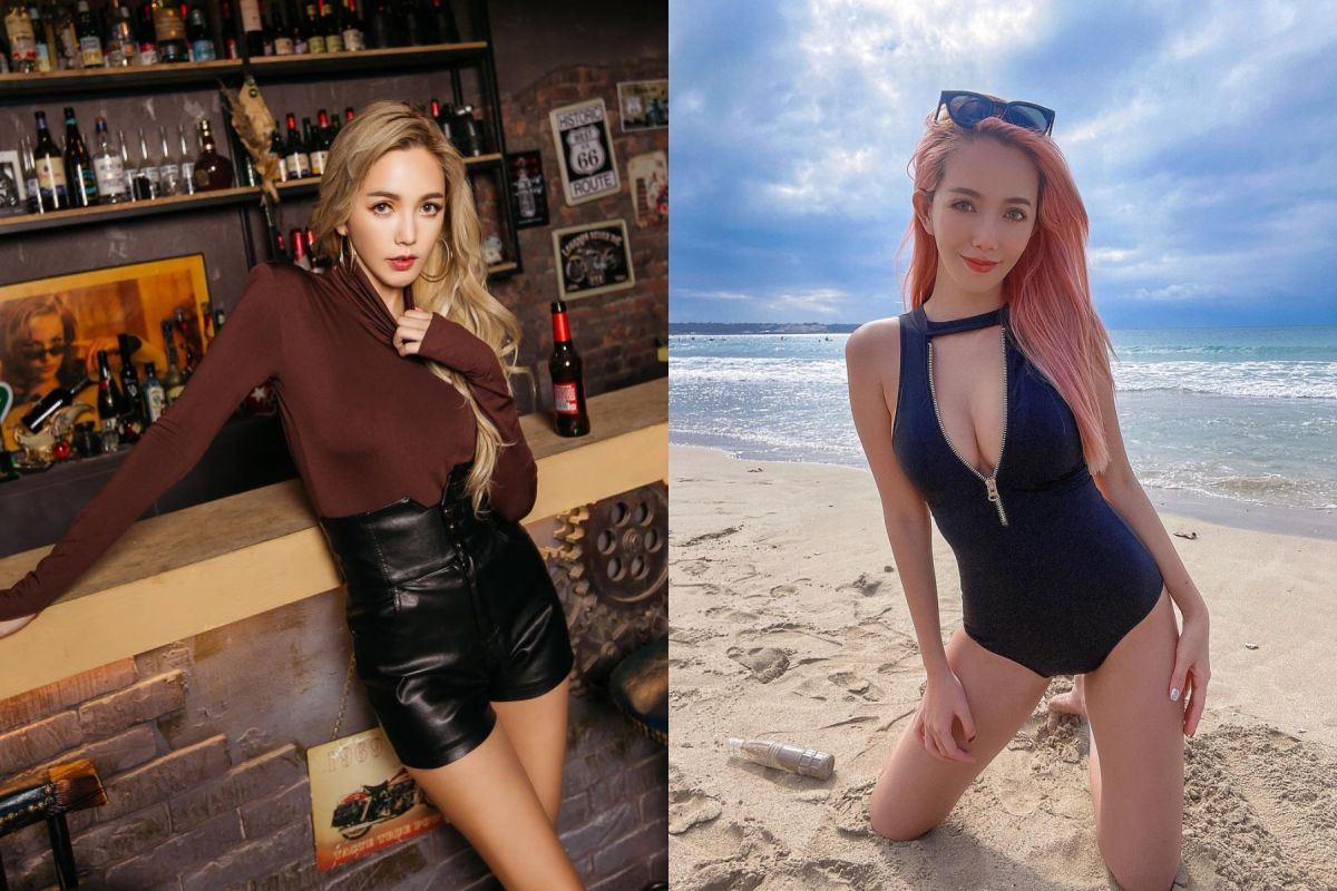 ▲拐拐穿泳裝走春，拉鍊滑落掀暴動。（圖／拐拐IG） 