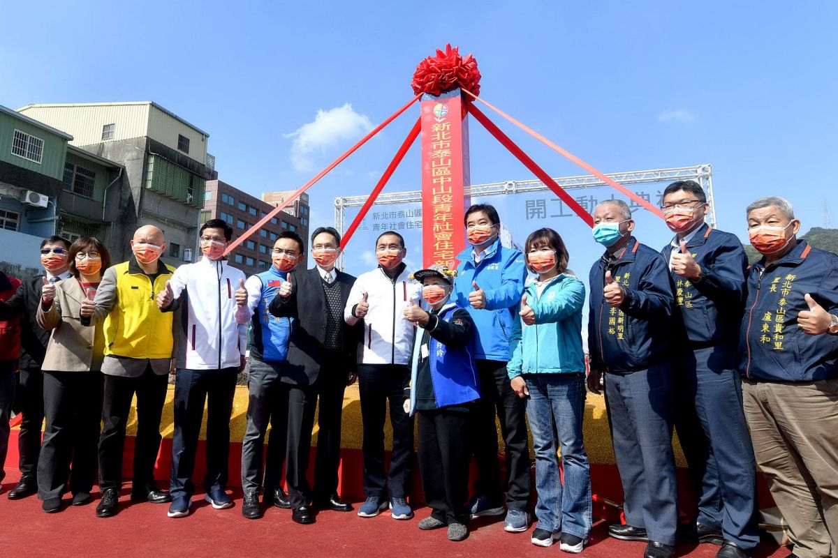 ▲侯友宜表示，泰山社宅預計112 年完工後，新北市的青年社會住宅，將達成1萬戶的目標。（圖／新北市政府提供）