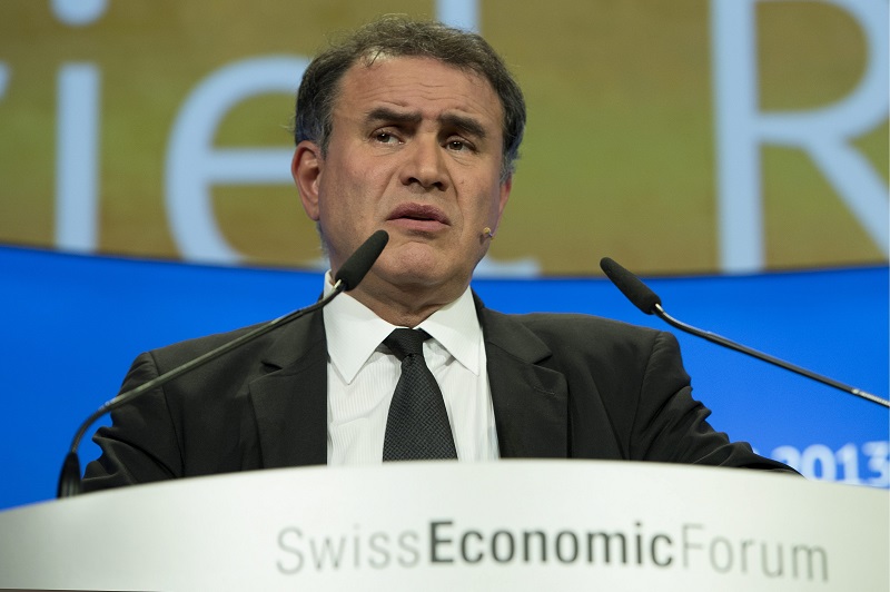 ▲魯比尼表示「連原始人都有更進步的貨幣體系，比特幣的泡沫就要破了」。（圖／美聯社／達志影像）